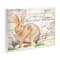 Stupell Industries Spring Floral Happy Easter Bunny Wall Plaque Art